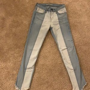Flying monkey two toned skinny jeans